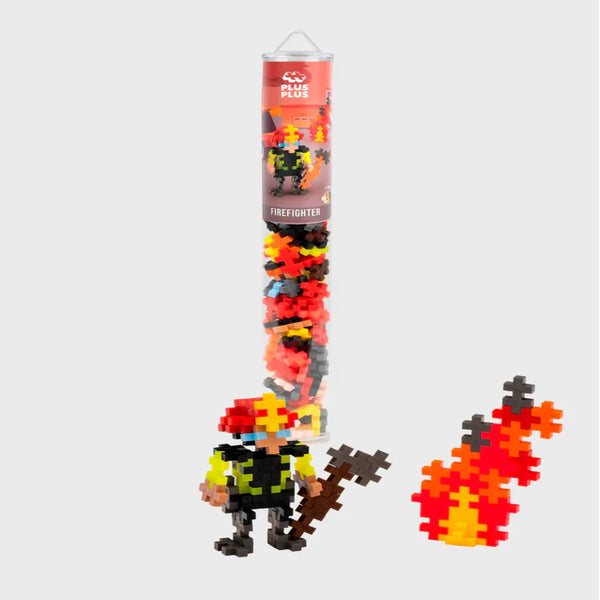 Plus Plus Display Tube Mini Firefighter (100 pcs)