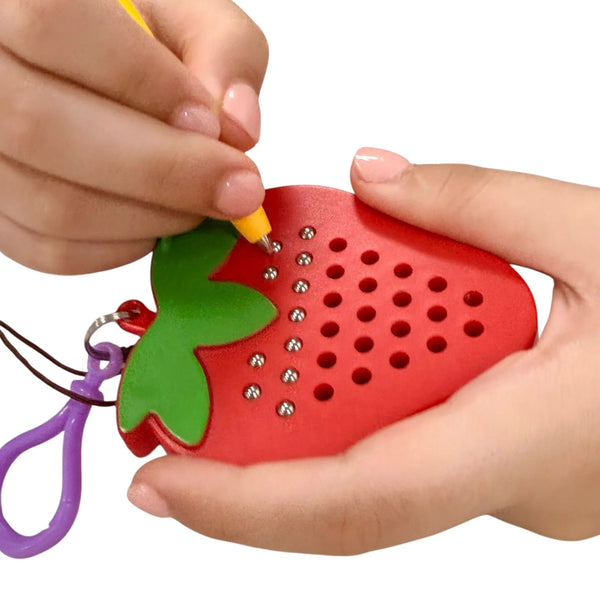 Magnetic Pad Keyring - Strawberry