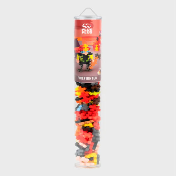 Plus Plus Display Tube Mini Firefighter (100 pcs)