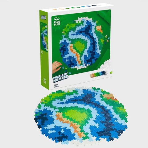 Plus Plus Puzzle By Number Earth (800pcs)