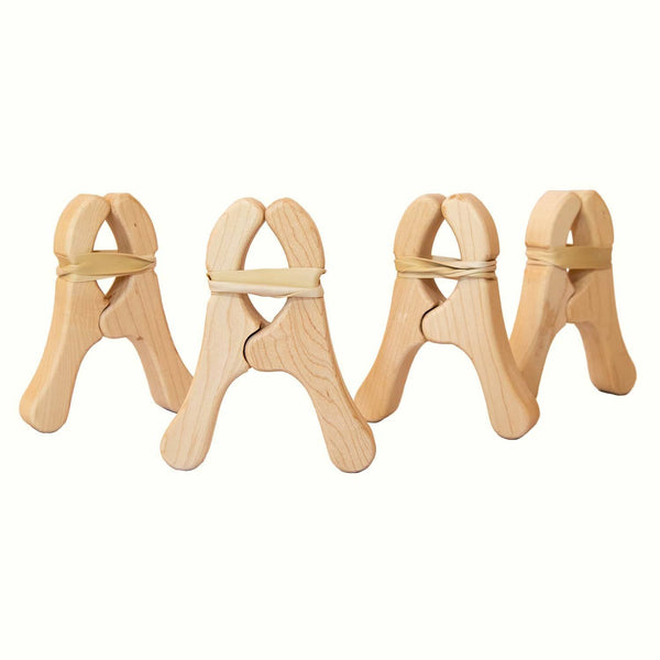 Wooden Play Clips by Sarah's Silks