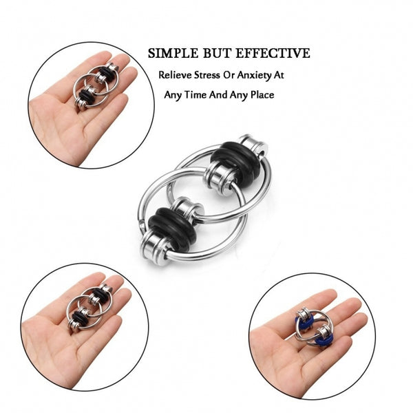Steel Flippy Bike Chain Fidget