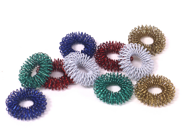 Spiky Sensory Finger Acupressure Ring Set (Pack Of 5) - ADHD & Autism/ASD